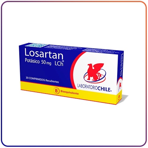 LOSARTAN POTASICO 50 MG 30 COMP RECUBIERTOS